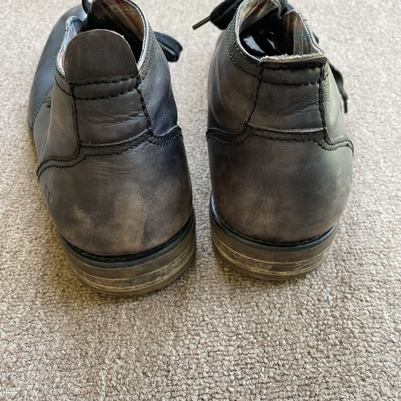 bed stu mens chukka boots Casual Charcoal Gray Distressed Leather Finish US 12 main image 5
